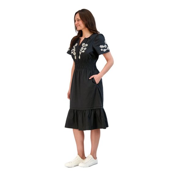 French Connection Embroidered Dress Casual Comfort - Picture 1 of 16